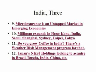 Indian Insurance Market - India - also reinsurance