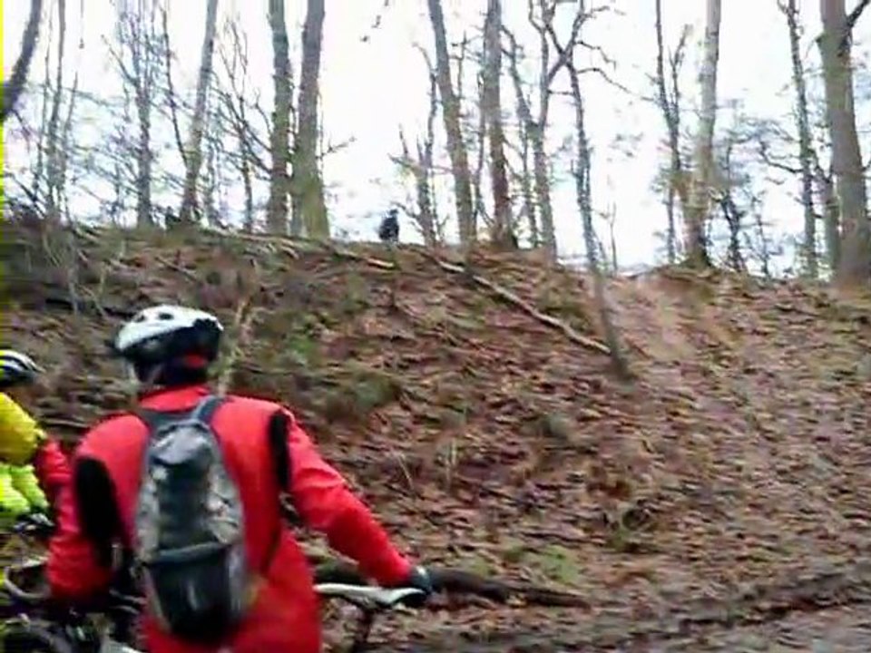 Bolbec VTT Aventure à Sainte Gertrude (76) descente glissant