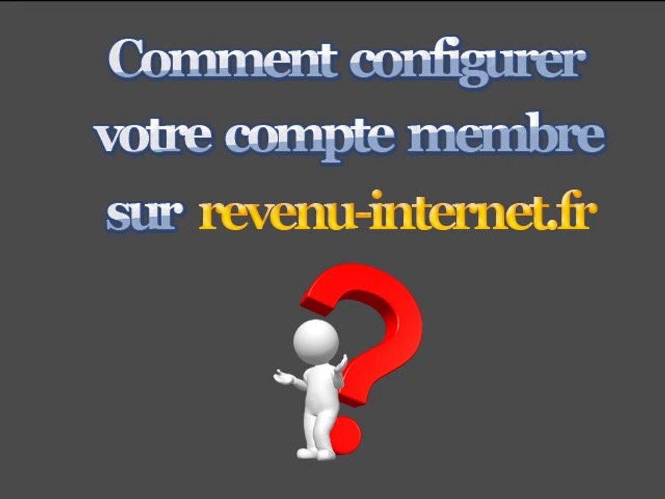 Création et configuration de votre compte membre et affilié