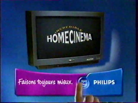 Publicité Télévision Home Cinema PHILIPS 1997