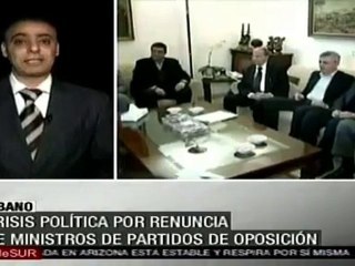 Los 10 ministros de Hizbolá dejan el Gobierno de Saad Harir