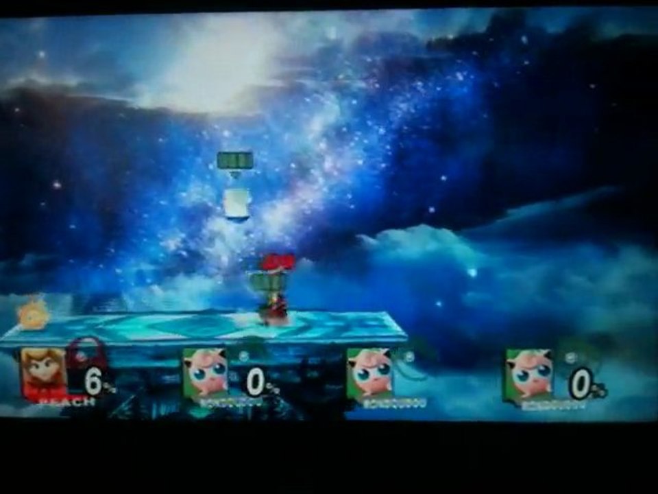 [SSBB] peach vs 3 rondoudou