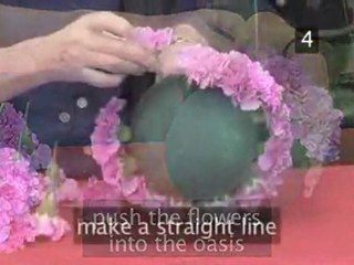 How To Make A Ball Of Flowers With An Oasis
