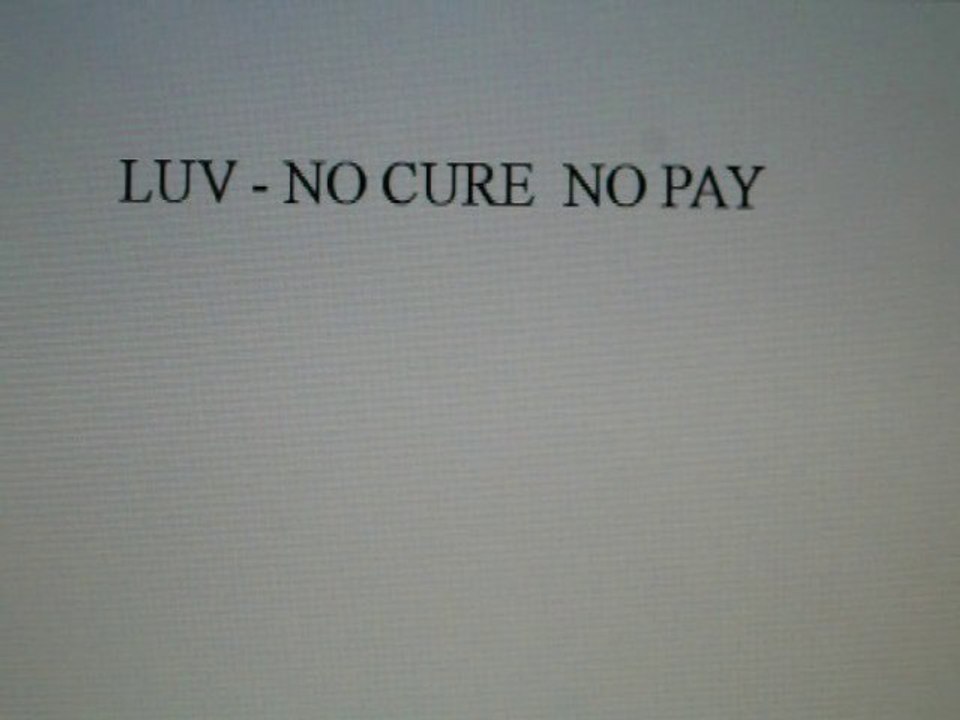 No Cure No Pay - Luv