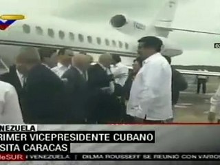 Vicepresidente cubano inspecciona ayuda humanitaria en Venezuela