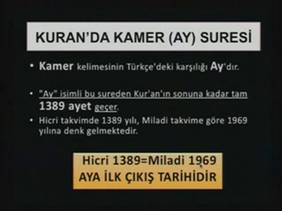 Kuran Mucizesi: Kamer Suresi