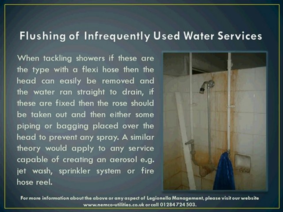FlushingofInfrequentlyUsedWaterServices
