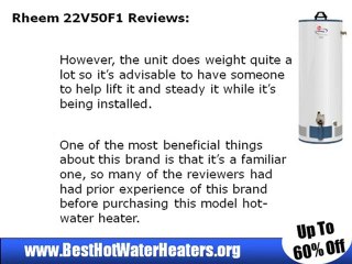 Rheem 22V50F1 Gas Water Heater