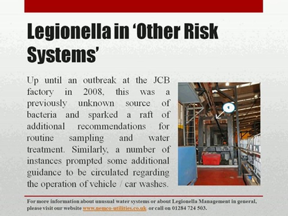 Legionella in Other Risk Systems
