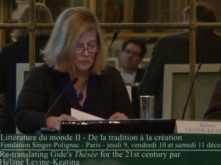 Re-translating gide's Thésée for the 21st century -L.Keating