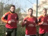Galatasaray Antalya'da sahaya çıktı