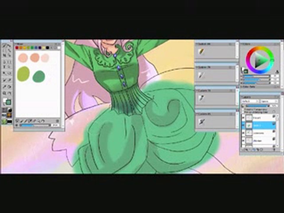 corel painter - jeune fille