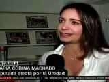 Maria Corina Machado: nosotros vamos con respeto; buscamos
