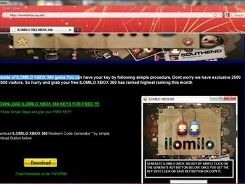 FREE ILOMILO XBOX 360 CD KEYGEN 100% REAL KEYS