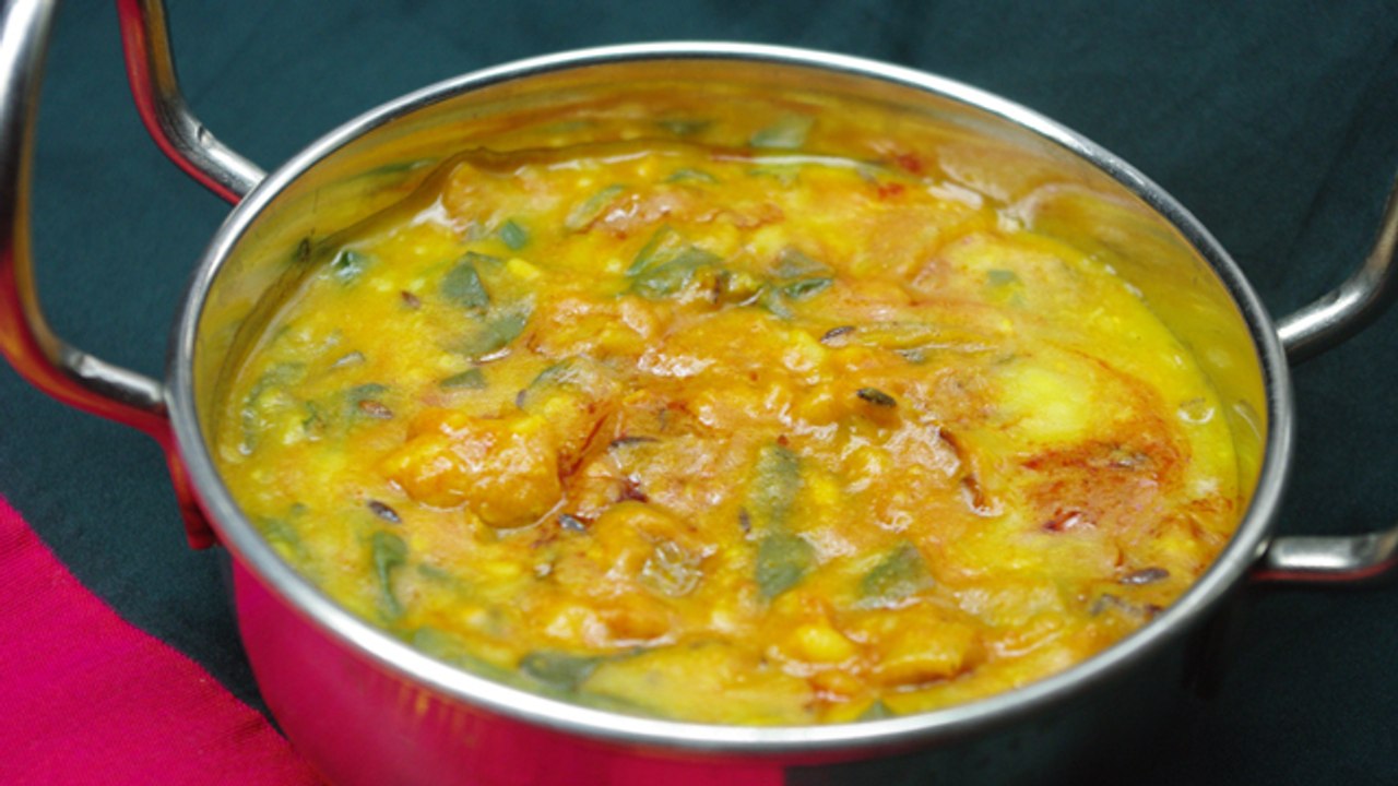 Recette indienne Daal palak