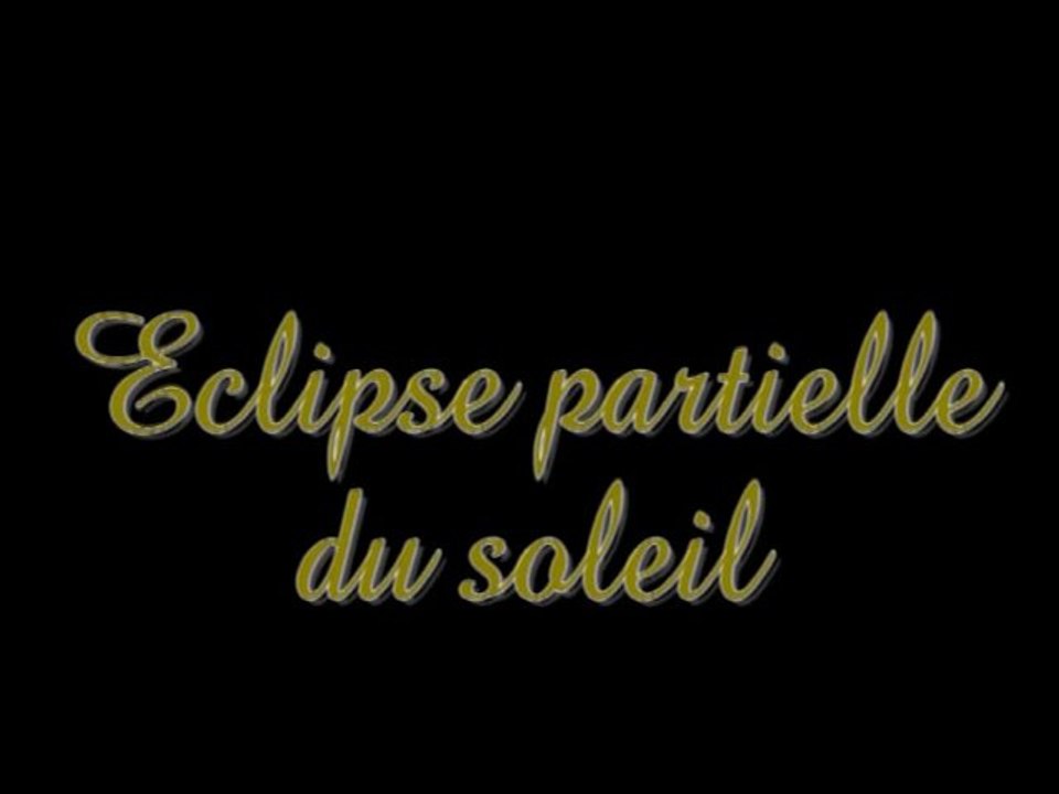 Eclipse partielle du soleil du 04 janvier 2011