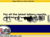 Mega Millions Lottery Drawing Results for Jan. 4, 2011