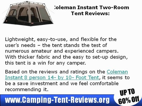 Coleman Instant 8- Person Two Room Tent