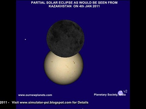 4th Jan 2011 Eclipse KAZHAKISTAN 4 января 2011 Eclipse