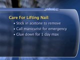 Nail Problems : How can I fix a lifting acrylic nail at home?