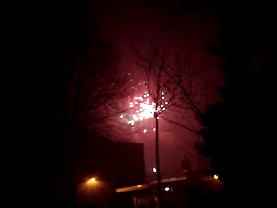 feu d'artifice du 1er janvier 2011 à Rotterdam