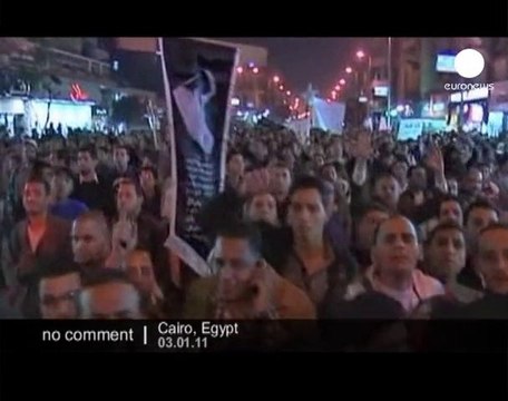 Egypt's Copts demonstration - no comment
