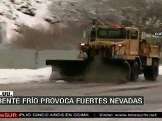 Frente frío provoca nevadas en EE.UU. y México
