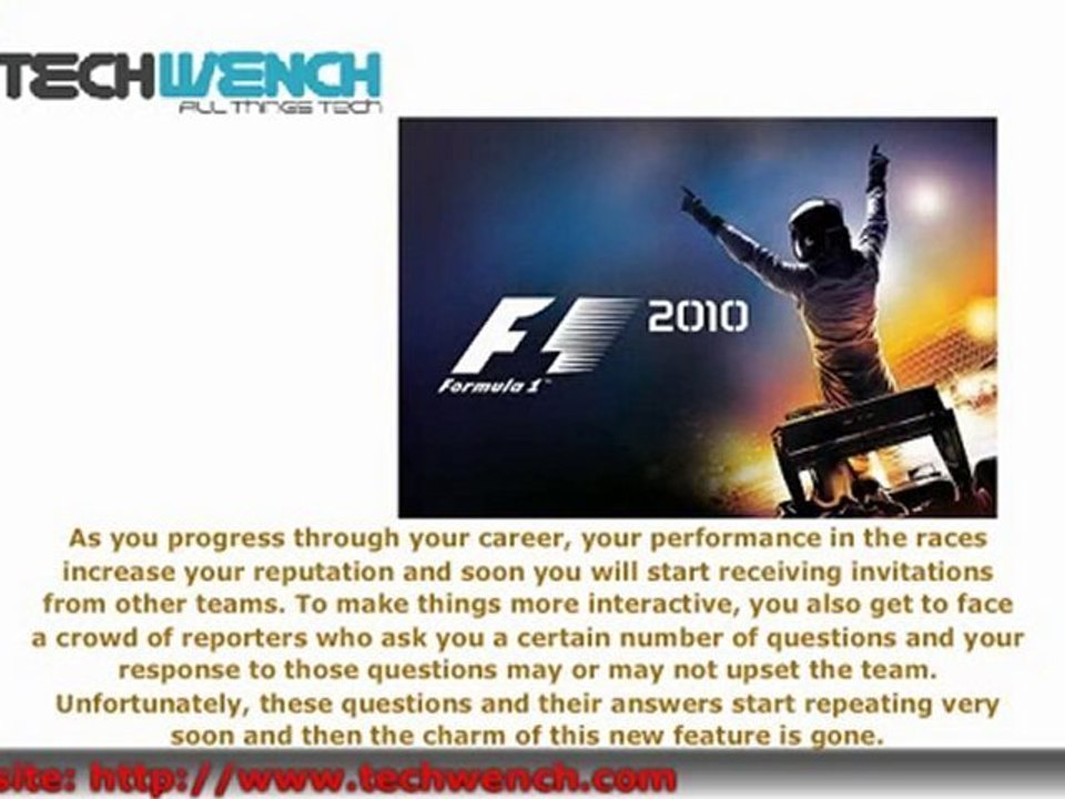 codemaster's F1 2010 Game Review