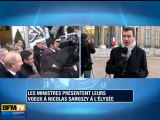 Les ministres présentent leurs vœux à Sarkozy