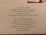 How To Word Your Wedding Invitation When The Bride Or Groom Wish To Honor A Deceased Parent : How do I word my invitation when the bride or groom wish to honor a deceased parent?
