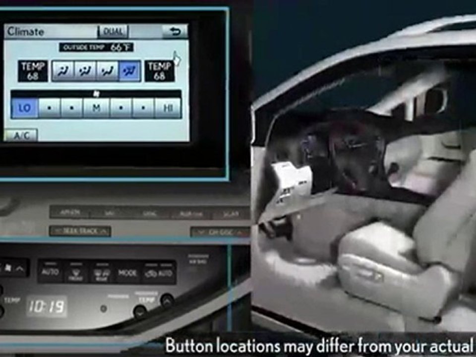 Lexus Automatic Air Conditioning System with Navigation - Quick Guide