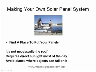 Making Your Own Solar Panel System