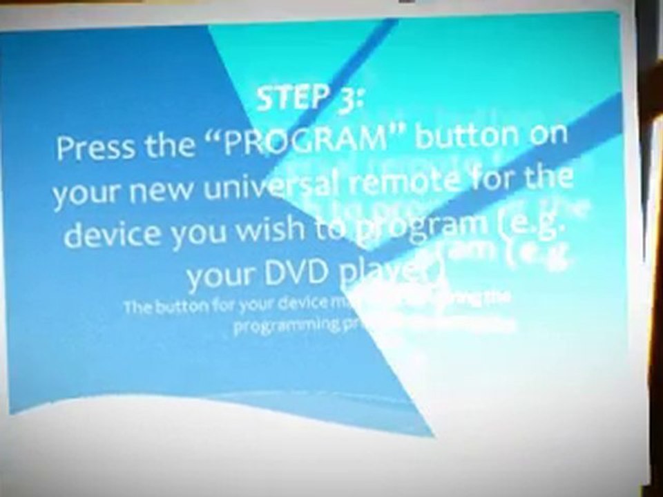 Universal Remote Control Programming Guide