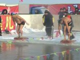 Winter Swimmers Brave Icy Waters in China