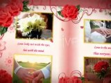 After Effects project Wedding album Red Roses