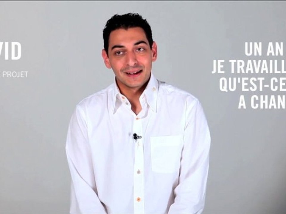 David : "En un an je suis passé de stagiaire à maître de sta