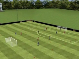 Football drills - overlapping runs