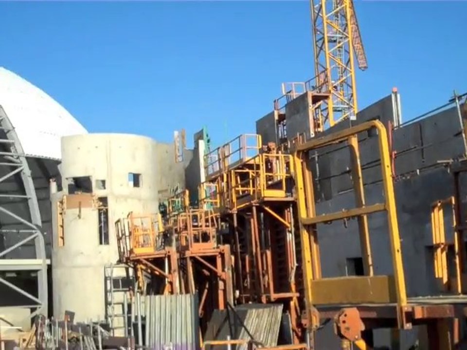 visite du chantier du centre balnéoludique
