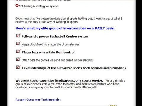 Basketball Crusher - Scam or REAL System?