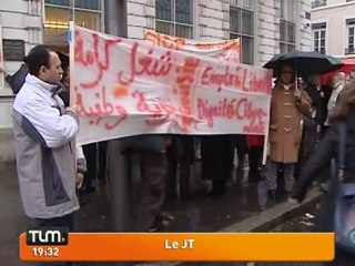 Lyon‎: manifestation devant le consulat de Tunisie