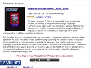 Pimsleur Chinese 1 Review - Learn Chinese