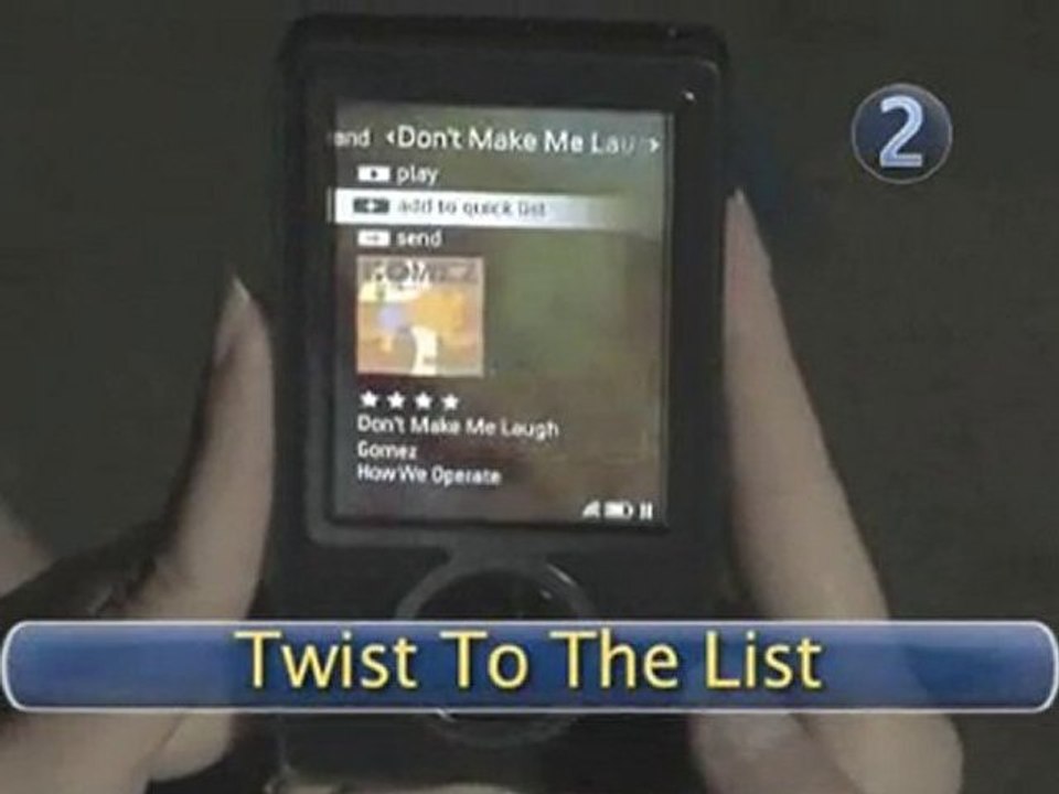 How To Create A Zune Quick List