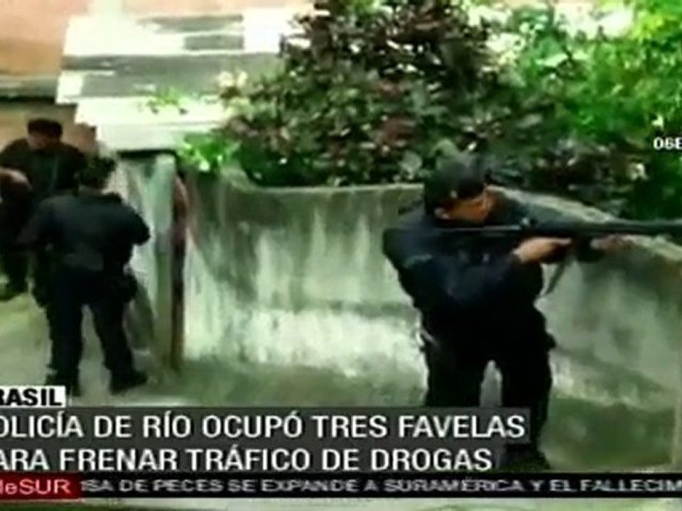 Policía brasileña realiza operativo en favelas de Río, sin incidentes