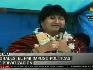 Bolivia está mejor sin el FMI: Morales