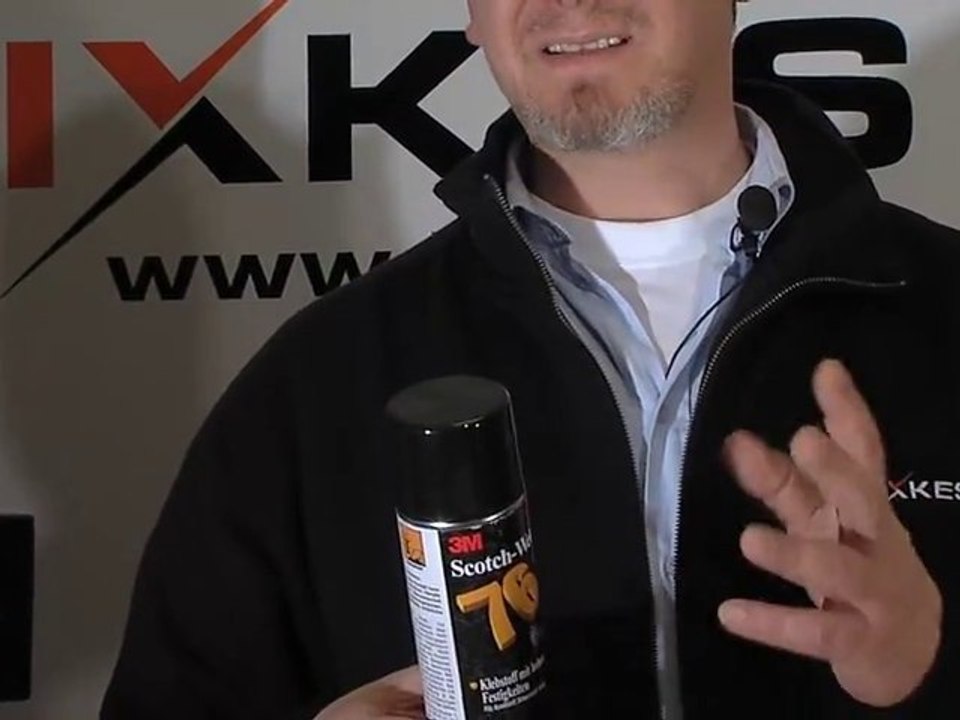 Klebt auch großflächig - 3M Sprühkleber 76