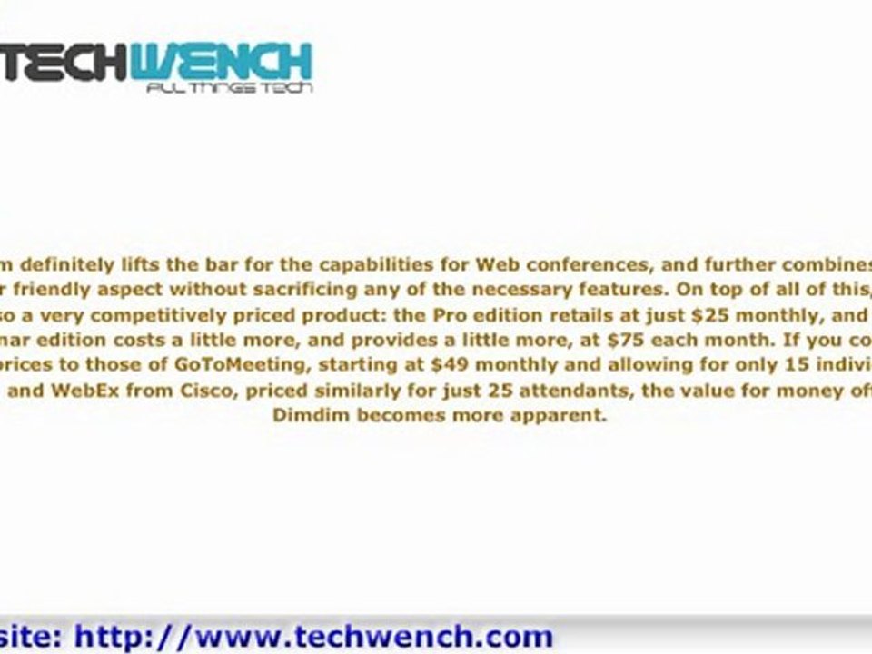 Good Service from Dimdim Web Conferencing & Webinars