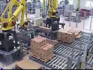 Suremballer, filmer, mettre sur palette denrées alimentaires
