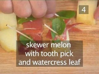 How To Make Fruit And Serrano Ham Canapés
