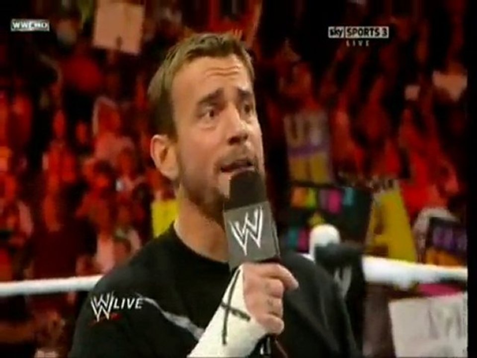 CM Punk can't see John Cena