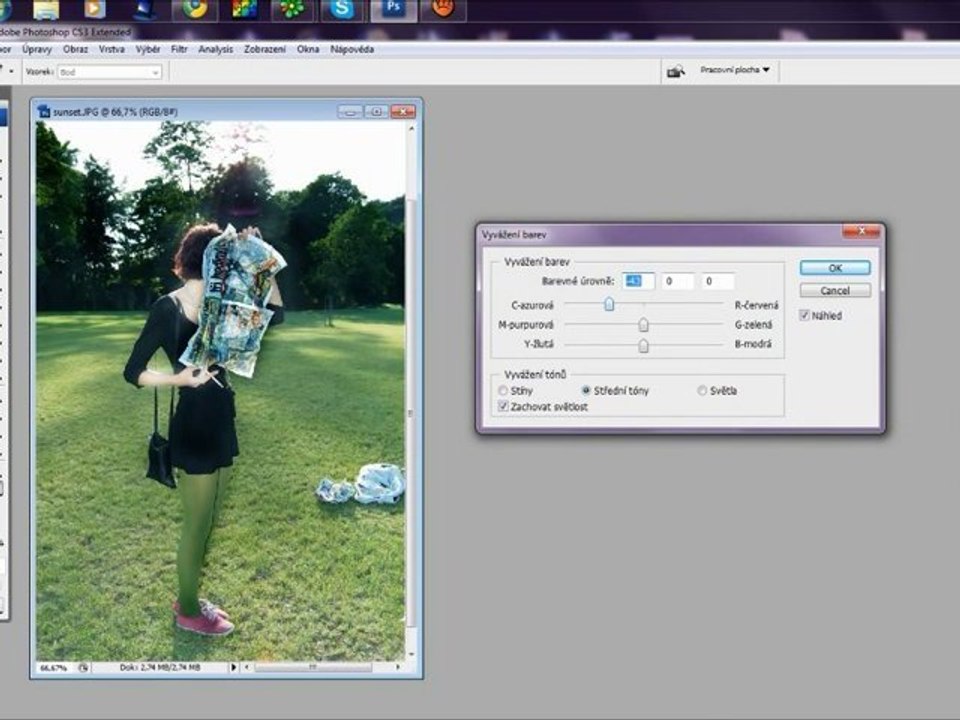 My first screen test with editing photo in PS CS3.